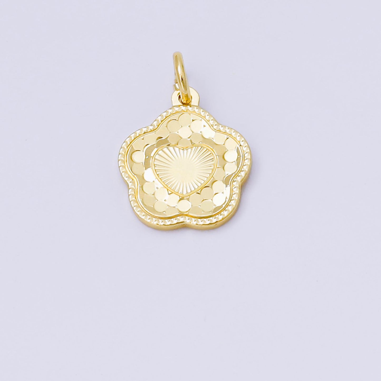 24K Gold Filled 14mm Medallion Coin Charm | AF1246-AF1246