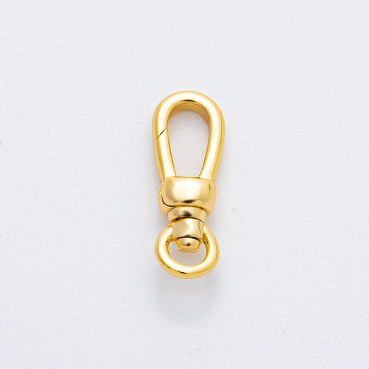 18k gold filled lobster swivel clasps, 18mmx6mm clasps in gold color Z-1371