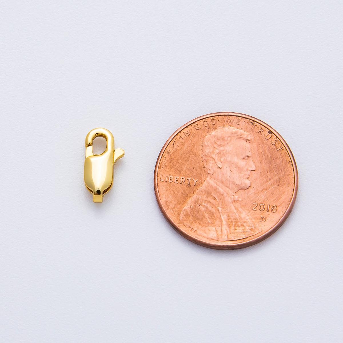 Mini Lobster Clasp Wholesale Lobster Clasp 18k Gold Filled end Clasp 10mm Lobster Claw for Jewelry Making Z-1372