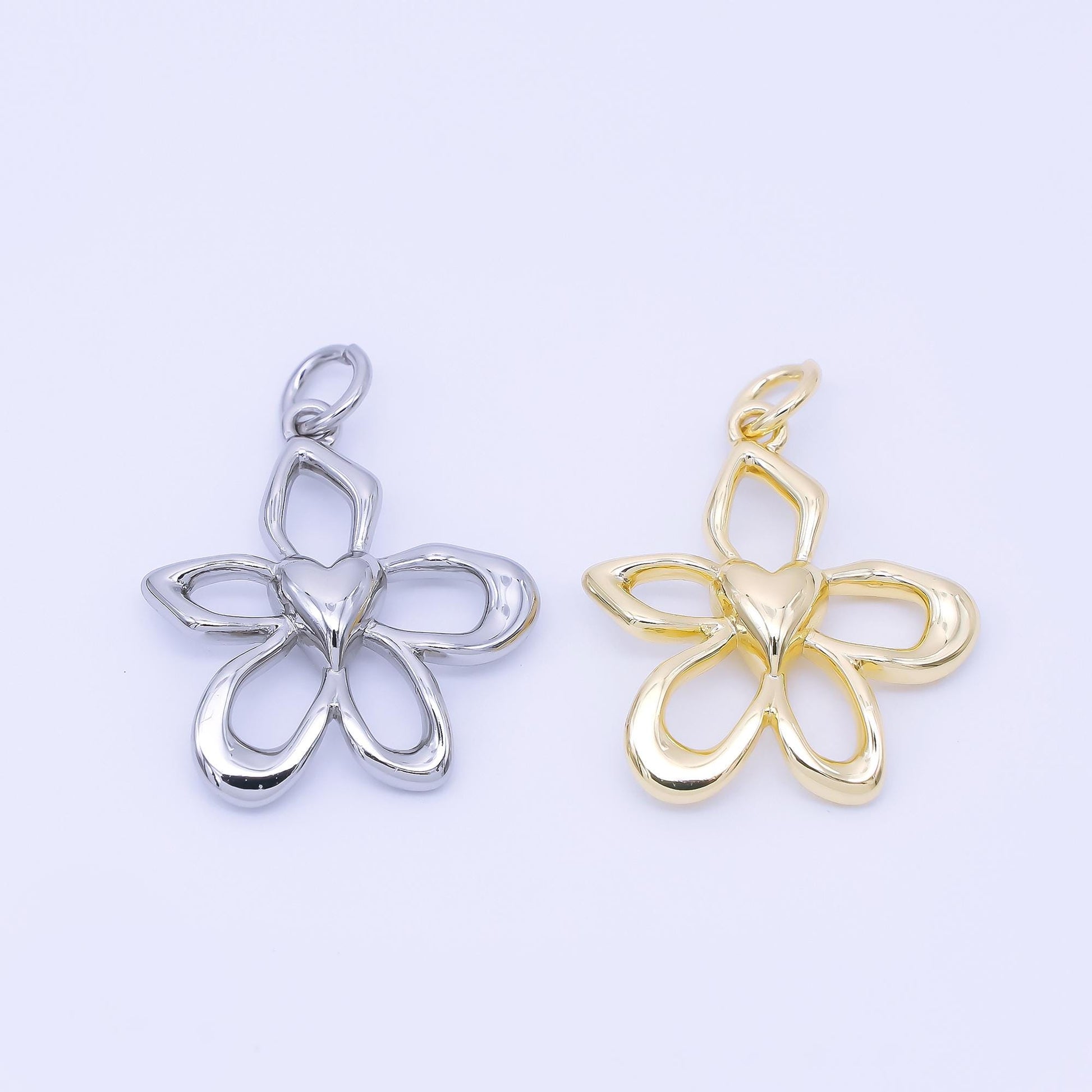 14K Gold Filled 20mm Lovely Flower Daisy Charm | AF1293
