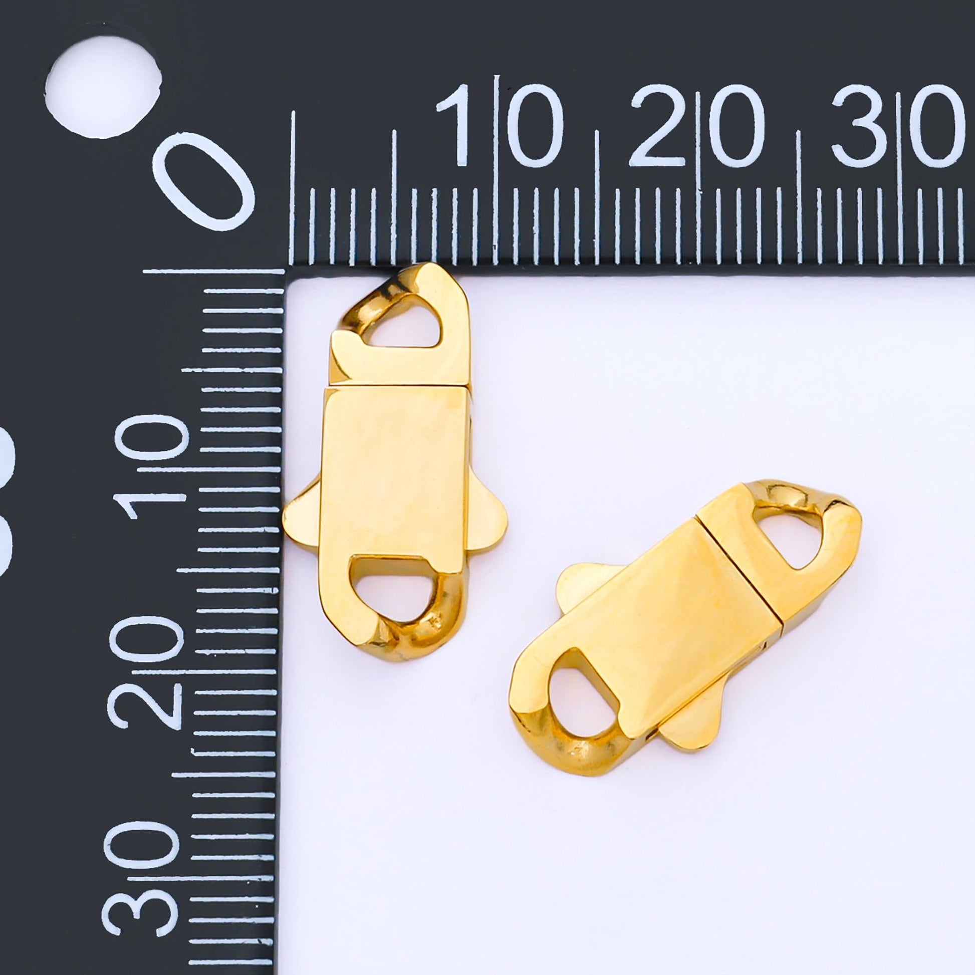 Stainless Steel 23mm, 19.5mm Minimalist Box Clasps Closure Finding | Z1331 Z1332