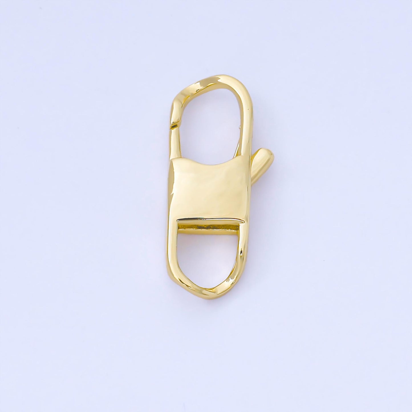 14K Gold Filled 14.5mm Minimalist Lobster Clasp Open Charm Finding | Z-1343, Z-1344