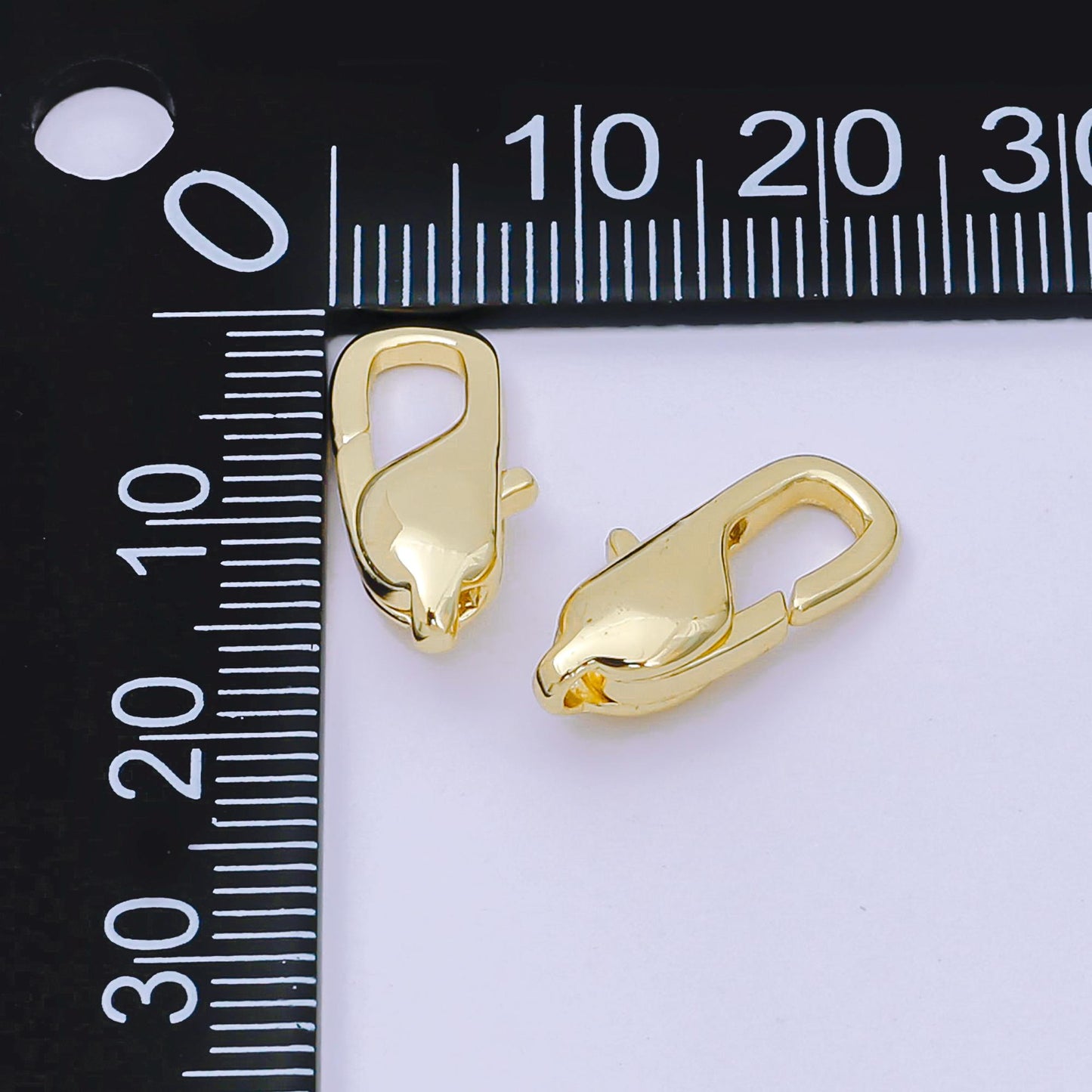 14K Gold Filled 17mm Thick Lobster Clasp Closure Finding in Gold & Silver | Z1337