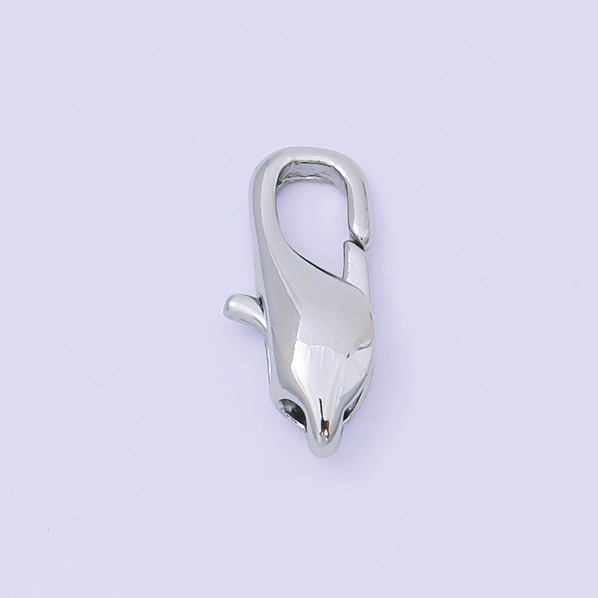 14K Gold Filled 15mm Minimalist Lobster Clasp Closure Finding in Gold & Silver | Z1338