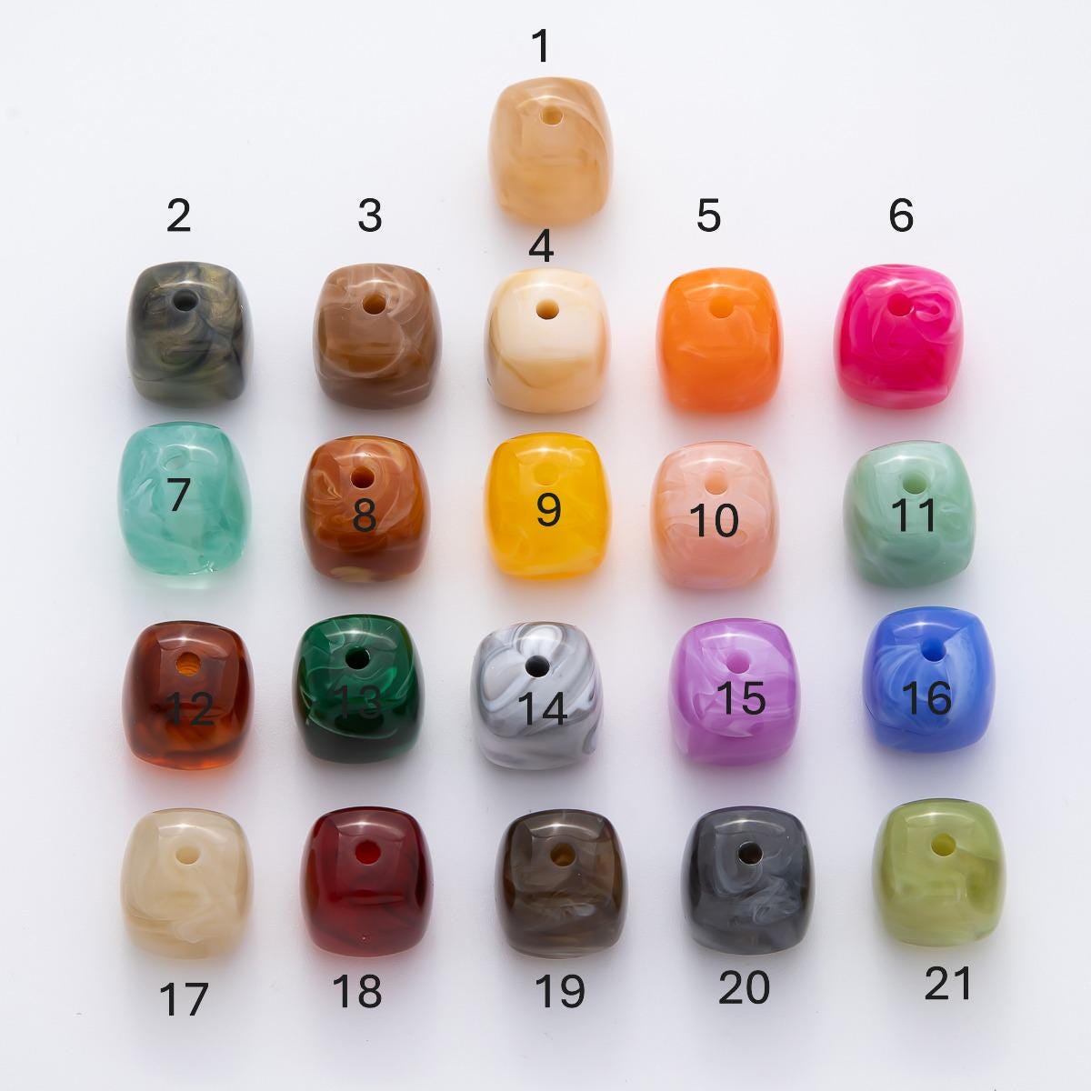 Chunky Resin Bead Loose Mix Color for Make you own Necklace Bracelet Jewelry Making Supply