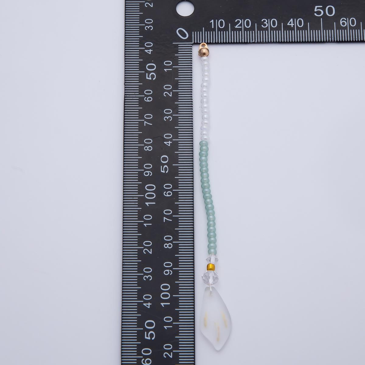 18K Gold Filled 120mm Green, Purple Two-Toned Gemstone Handmade Finding | Z1404 Z1405