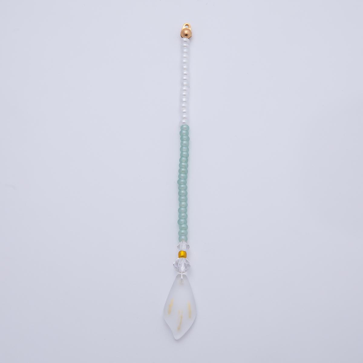 18K Gold Filled 120mm Green, Purple Two-Toned Gemstone Handmade Finding | Z1404 Z1405