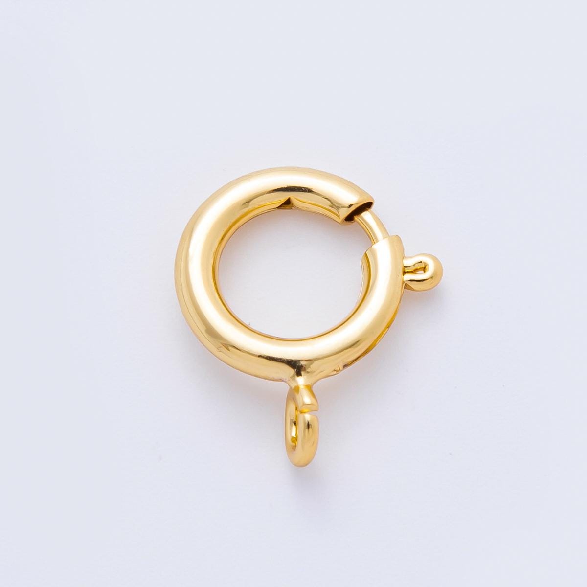 18K Gold Filled 16mm Minimalist Spring Clasp Closure Finding | Z1394