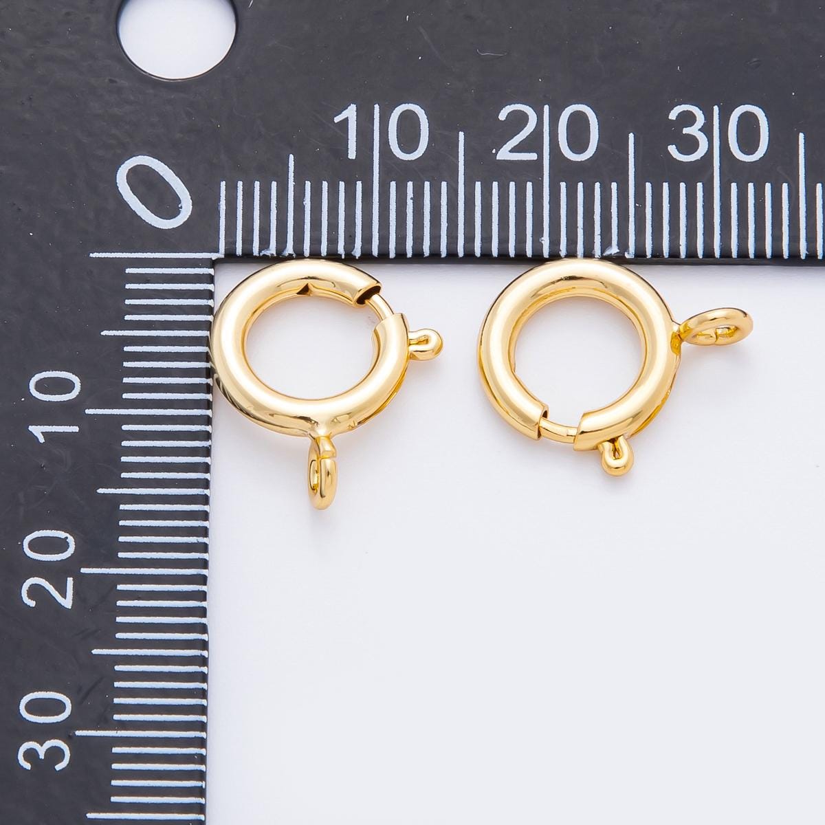 18K Gold Filled 16mm Minimalist Spring Clasp Closure Finding | Z1394