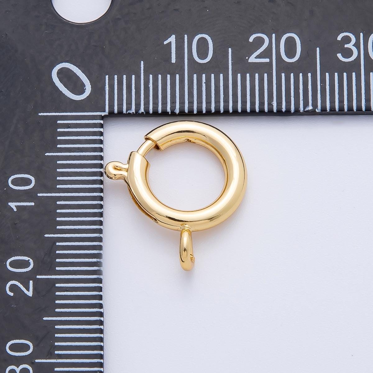 18K Gold Filled 18.5mm Minimalist Spring Clasp Closure Finding | Z1395