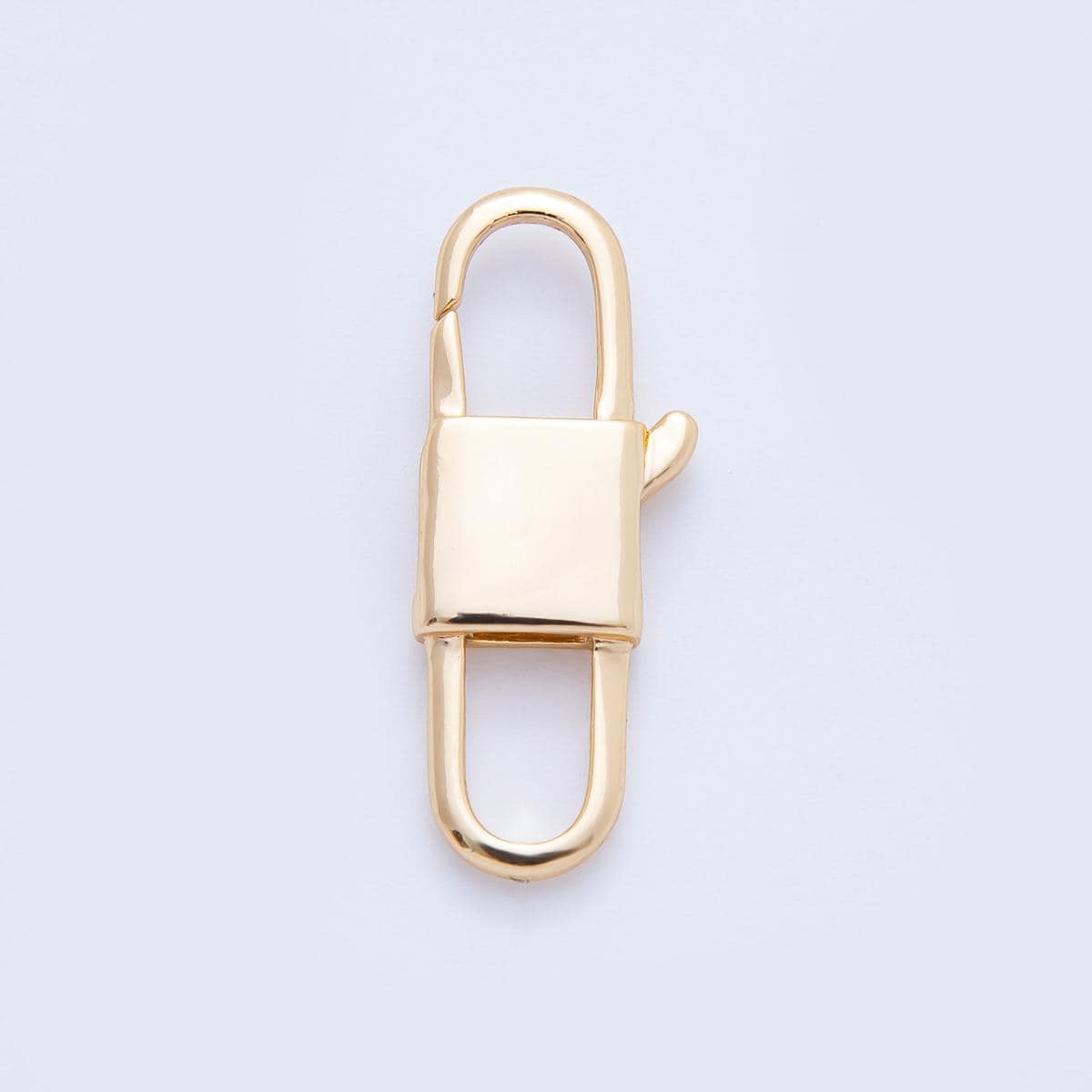 18K Gold Filled 27mm Rectangular Double Lobster Clasp Closure Finding | Z1377