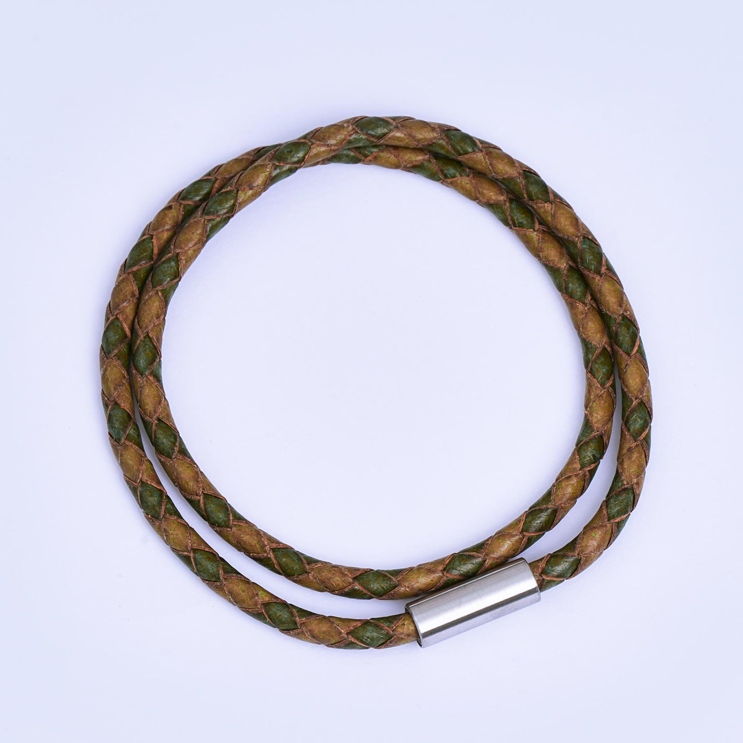 Men Cord Bracelet Orange, Black, Brown, Blue , Red Braided Leather Cord Bracelet for Christmas Gift | WA-1018