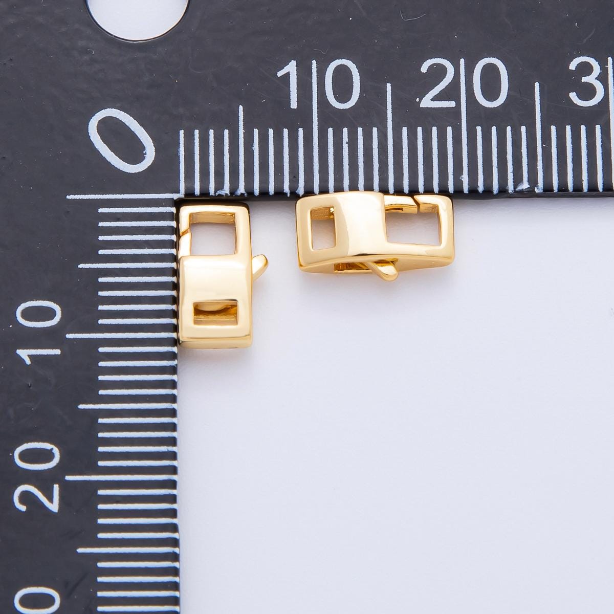 18K Gold Filled 10.5mm Square Rectangle Lobster Clasp Closure Finding | Z1385