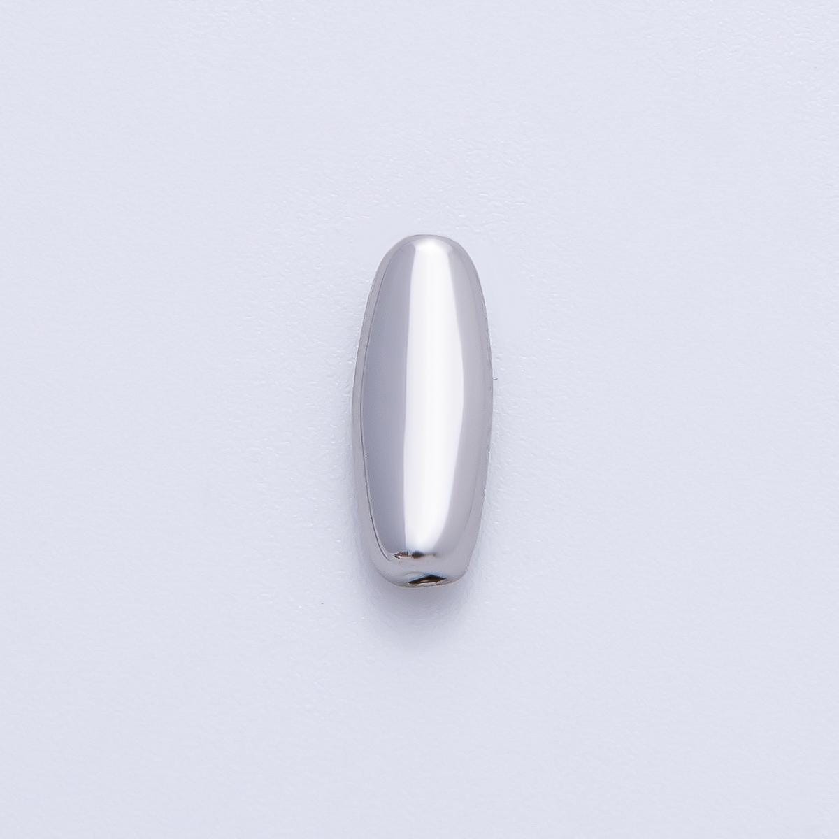 18K Gold Filled 13mm Long Tube Needle Spacer Bead in Gold & Silver | B025