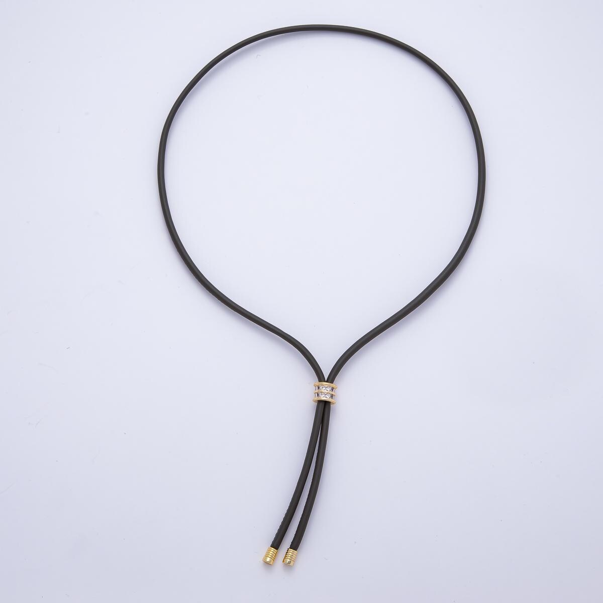 Dainty Soft Leather feel Paracord Knot Tied Necklace for Cord Necklace Supply | WA-256