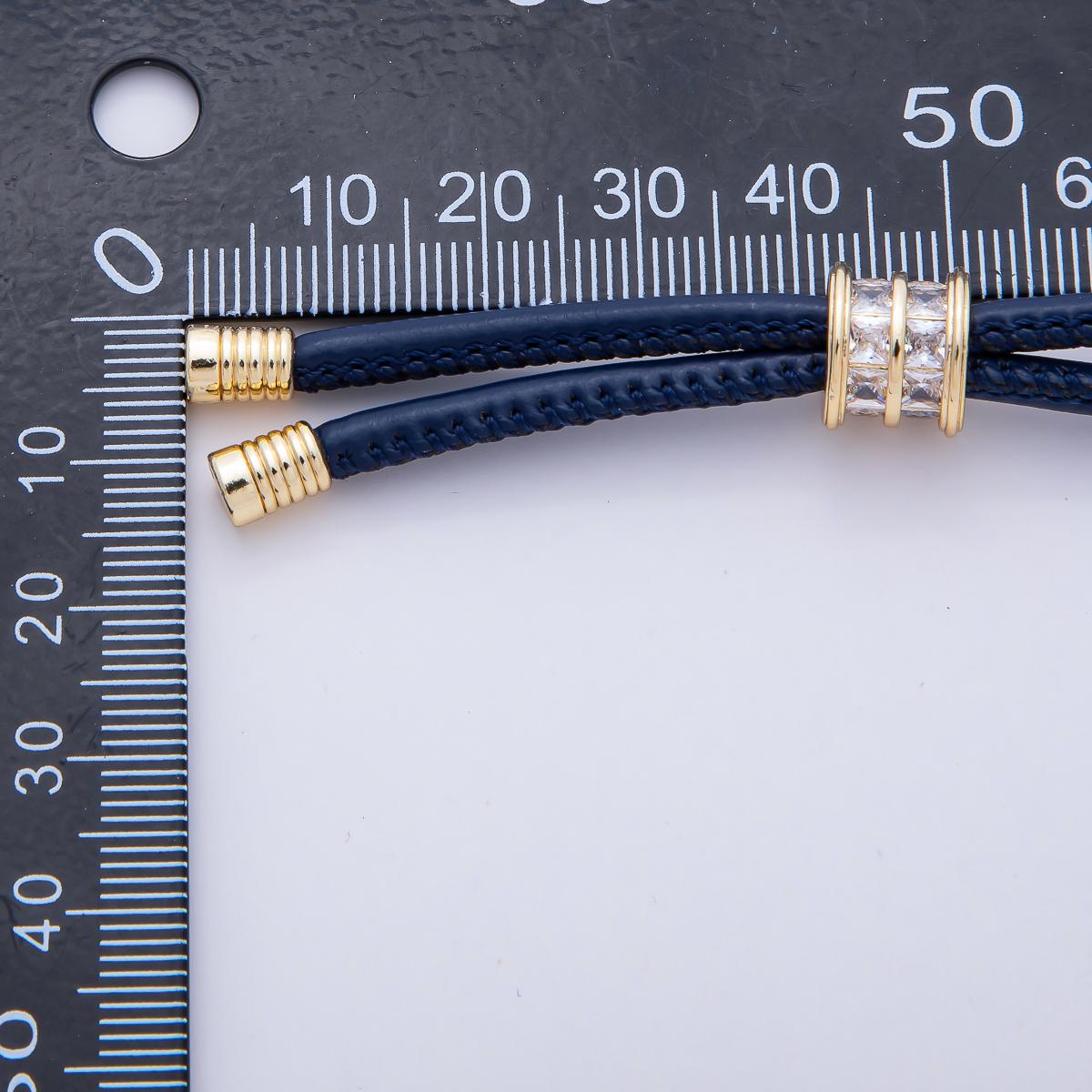 Dainty Soft Leather feel Paracord Knot Tied Necklace for Cord Necklace Supply | WA-256