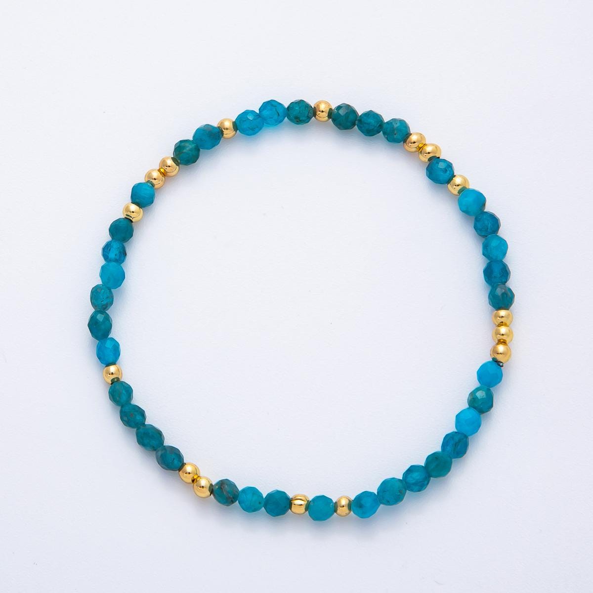 Dainty Handmade Gemstone Beaded bracelet chain minimalist jewelry 4mm beaded ball for Stackable Jewelry WA-3449