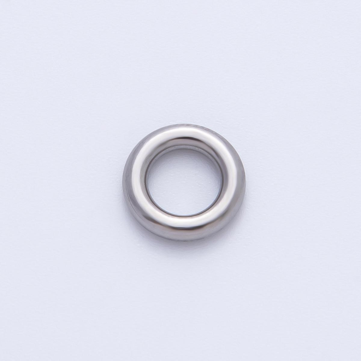 Gold 10mm Open Circle Spacer Bead in Gold & Silver 10pcs | B166