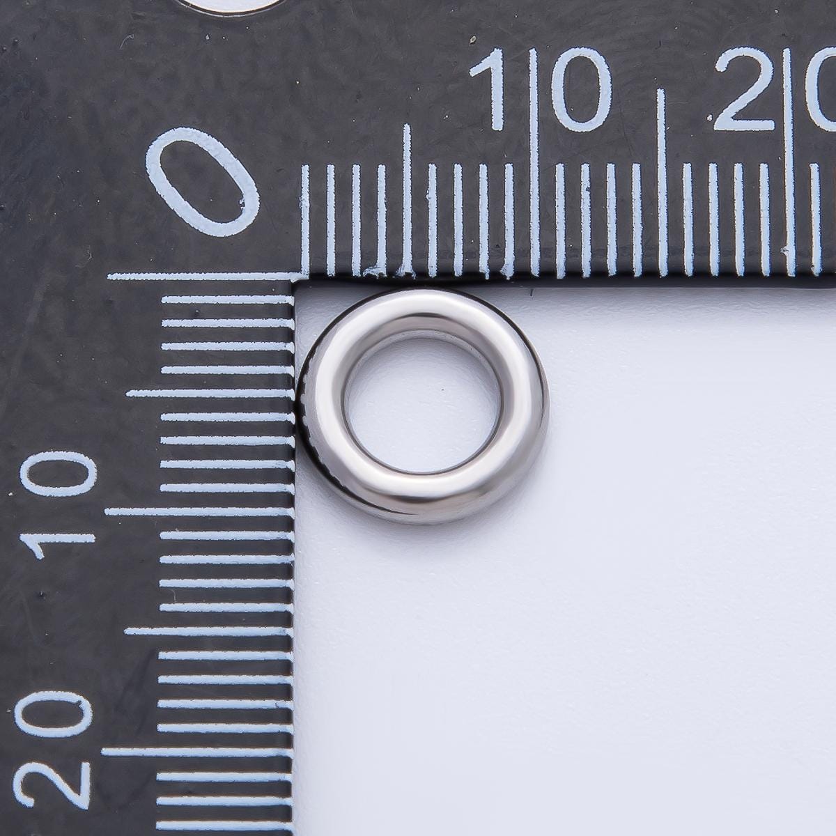 Gold 10mm Open Circle Spacer Bead in Gold & Silver 10pcs | B166