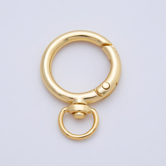 Stainless Steel 38mm Round Push Gate Clasp Open Loop Closure Finding | Z1413
