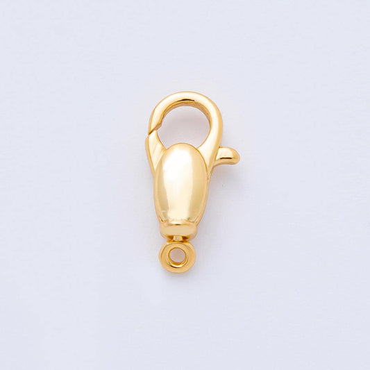 18K Gold Filled 14mm Bullet-Shaped Puffy Lobster Clasp Closure Finding | Z1422