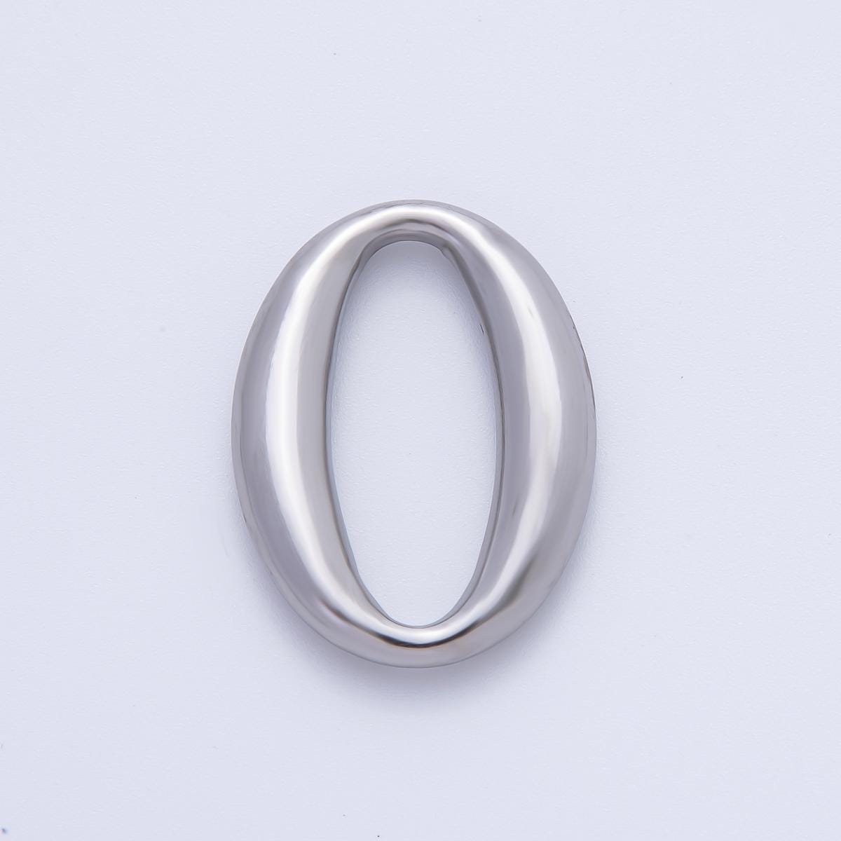 18K Gold Plated 32mm Oblong Oval Finding in Gold & Silver | Z1438