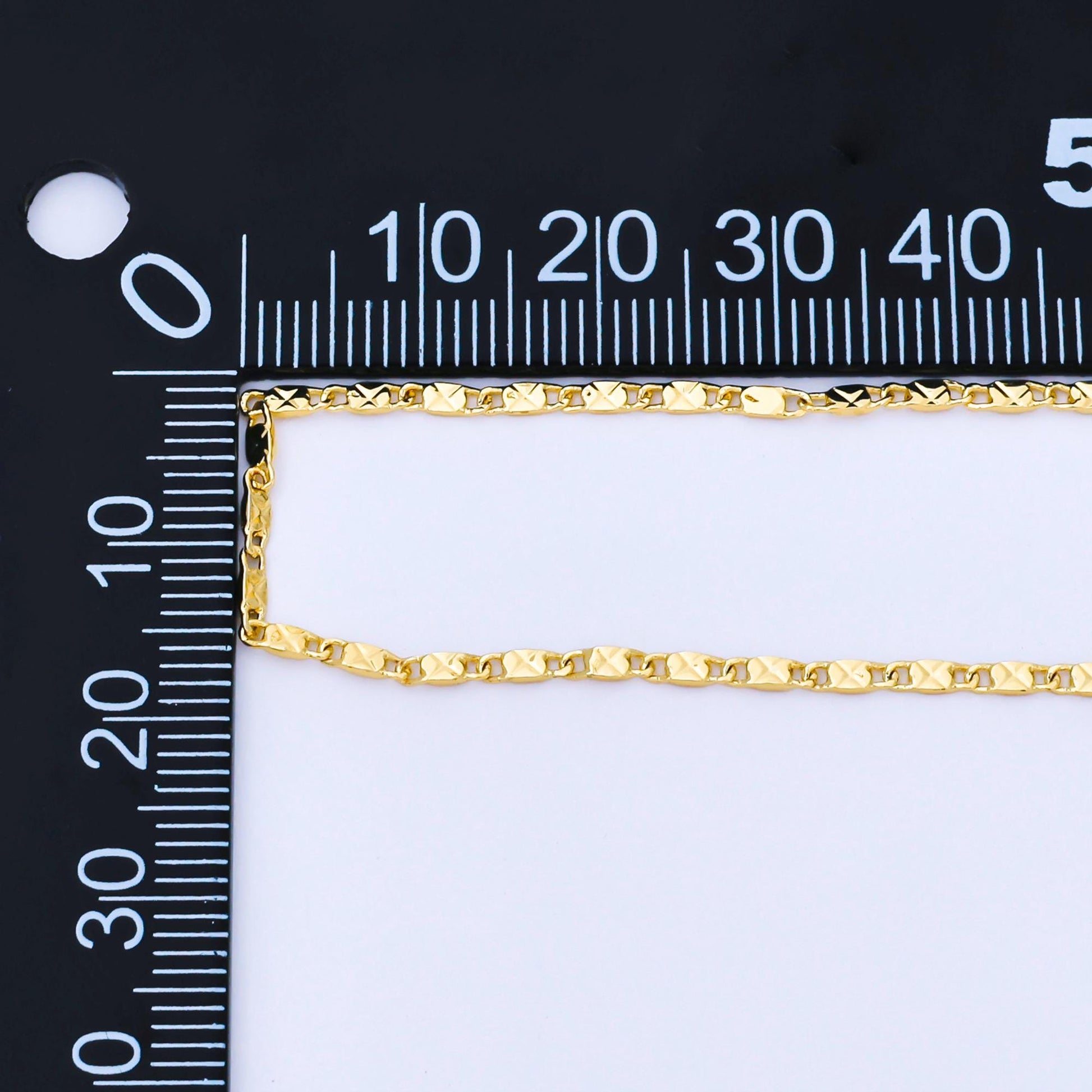 24K Gold Filled 1.8mm Dainty Edged Mariner Link Unfinished Chain by Yard Jewelry making and supply Necklace Findings wholesale | Roll-1994