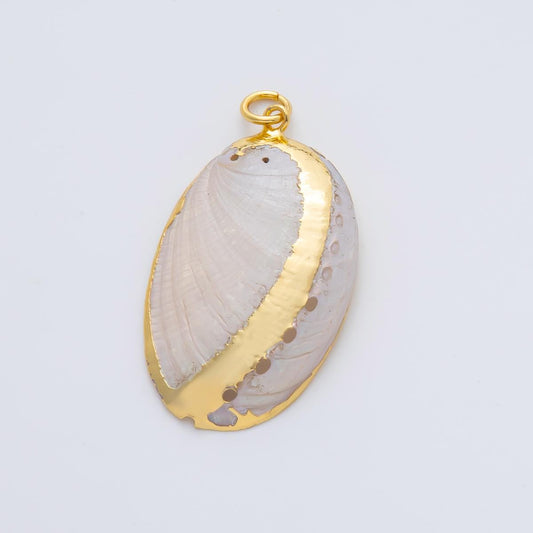 37mm Big Chunky Shell Pearl Charm | AF1407
