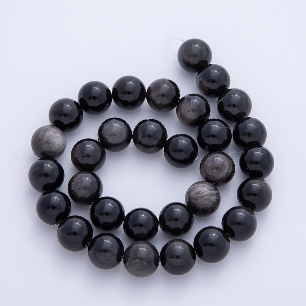 12.5mm Black Onyx, Tiger Eye, Red Carnelian Gemstone Bead Strand Findings Beads for Jewelry Making Necklace Bracelets Healing Gem | WA-1264