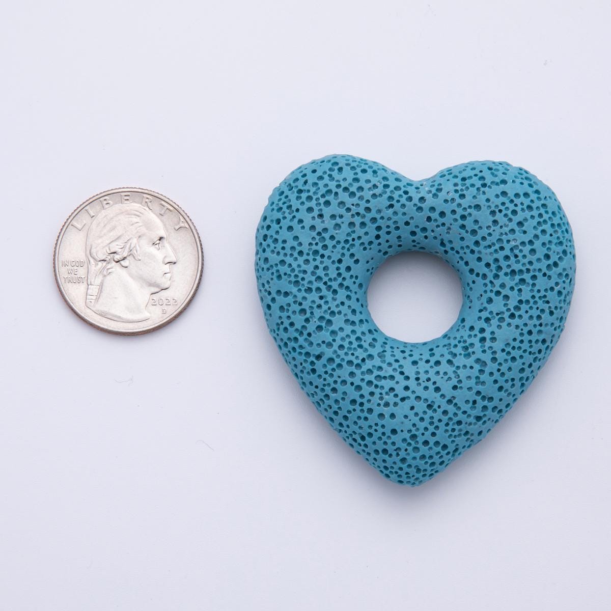 53MM Big Lava Stone Heart Natural Stone Charm for Necklace Jewelry Making Supply Textured Lava Stone Heart Volcanic Rock Charm | Z1470