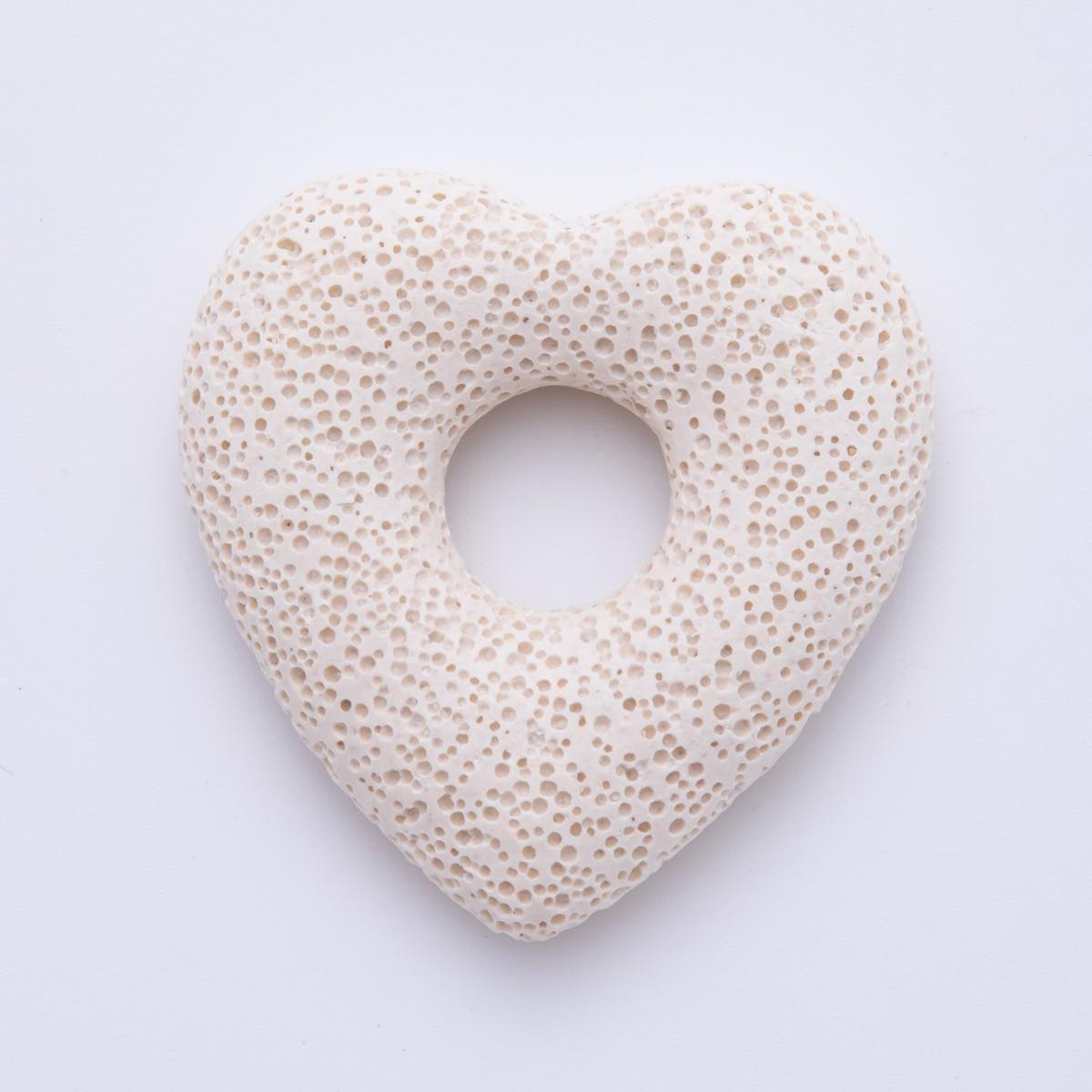 53MM Big Lava Stone Heart Natural Stone Charm for Necklace Jewelry Making Supply Textured Lava Stone Heart Volcanic Rock Charm | Z1470