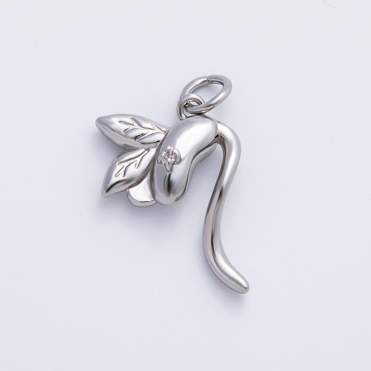 Mini 18k gold filled Bean Sprouts charm Dainty Vegetable pendant charm for necklace earring supply AF-1354