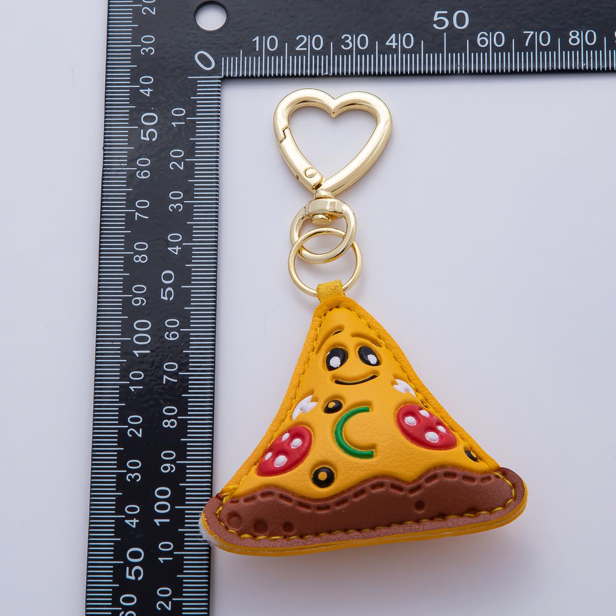 Cute Foodie Bag Charm Burger, Ice Cream, Pizza Coffee Keychain Purse Charm Handbag Accessories, Unique Christmas Gift WB0233