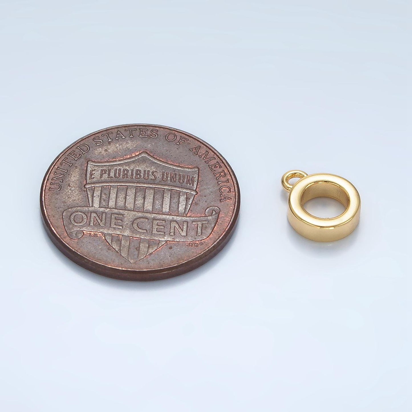 Mini gold bail beads bail charm holder spacer with loop tube bails cord bails slider bails spacer ring z970