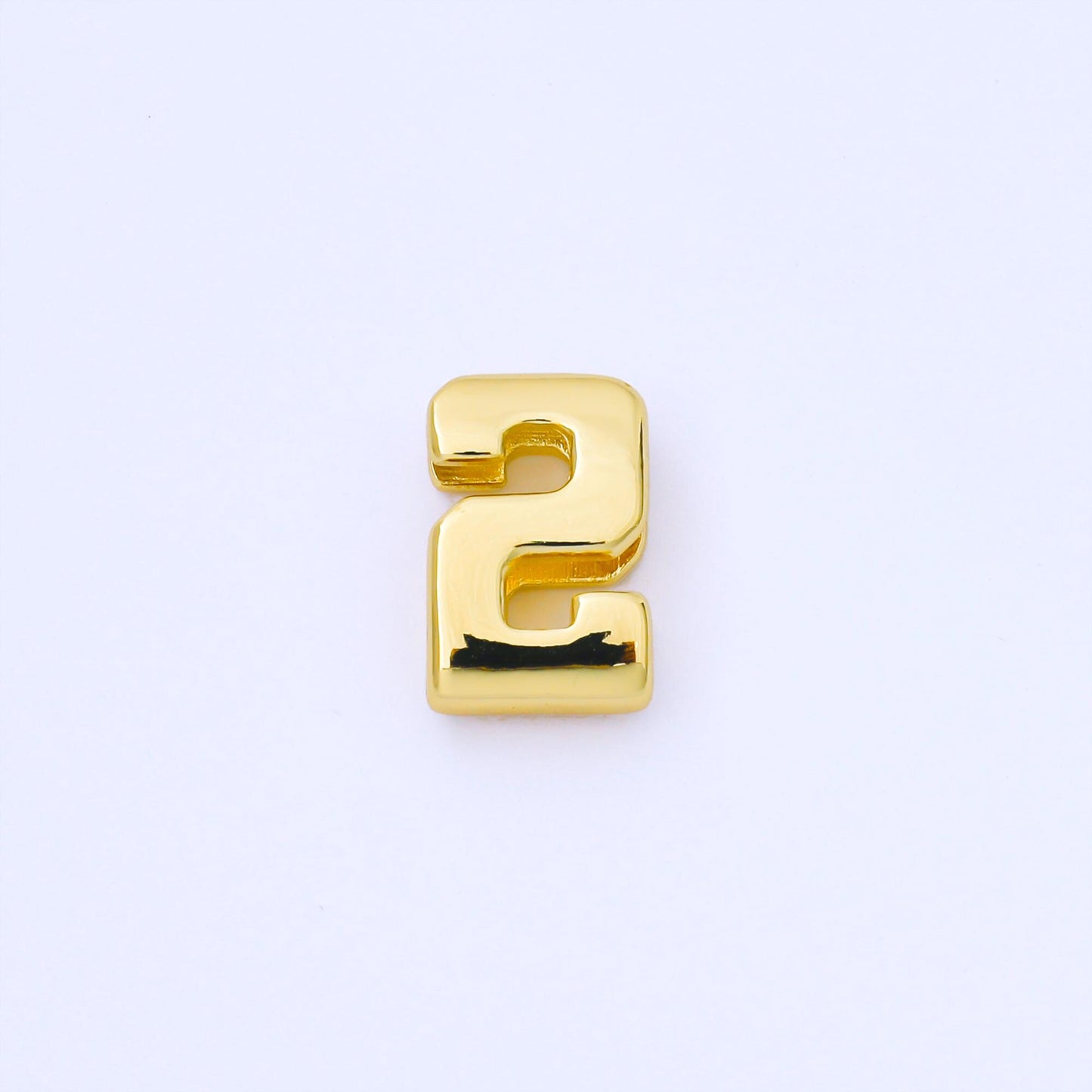 24k Gold Filled Varsity Number Beads charm Sport Number Spacer 3d Gold digit charm personalize lucky number bubble Cord Bracelet Supply B489