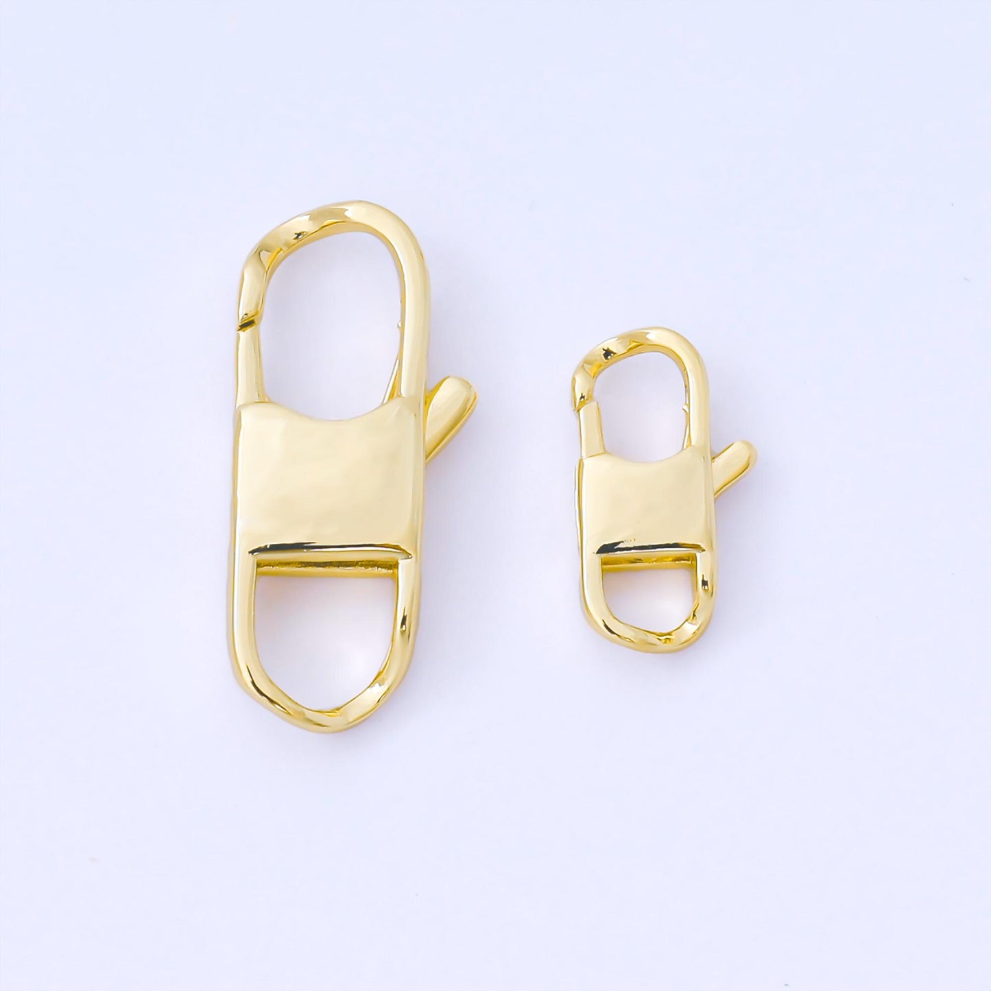 14K Gold Filled 14.5mm Minimalist Lobster Clasp Open Charm Finding | Z-1343, Z-1344