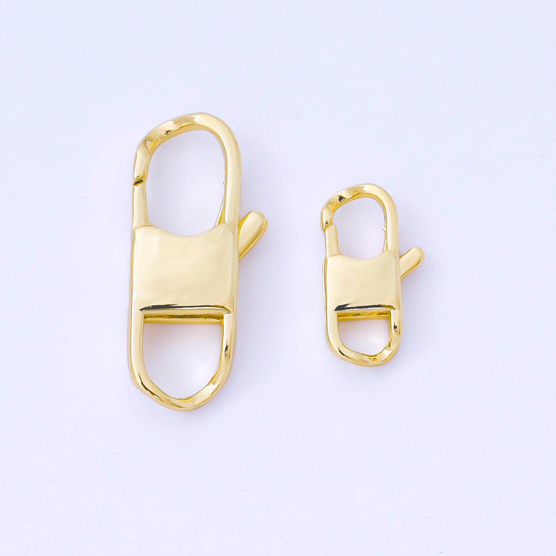14K Gold Filled 14.5mm Minimalist Lobster Clasp Open Charm Finding | Z-1343, Z-1344