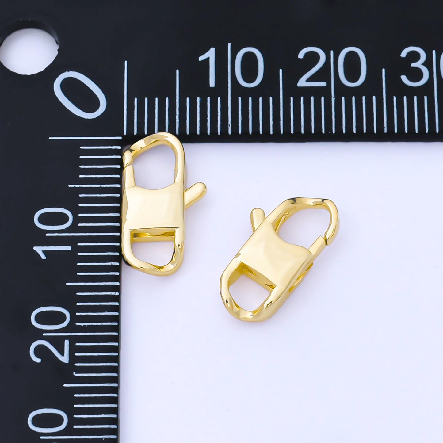 14K Gold Filled 14.5mm Minimalist Lobster Clasp Open Charm Finding | Z-1343, Z-1344