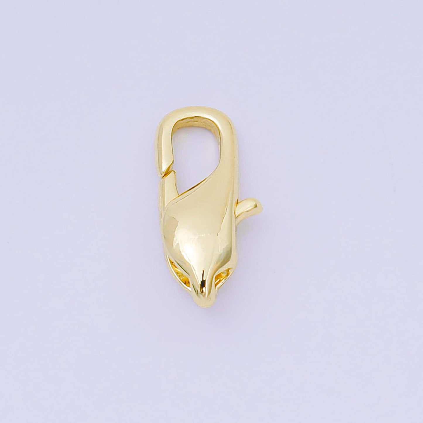 14K Gold Filled 15mm Minimalist Lobster Clasp Closure Finding in Gold & Silver | Z1338