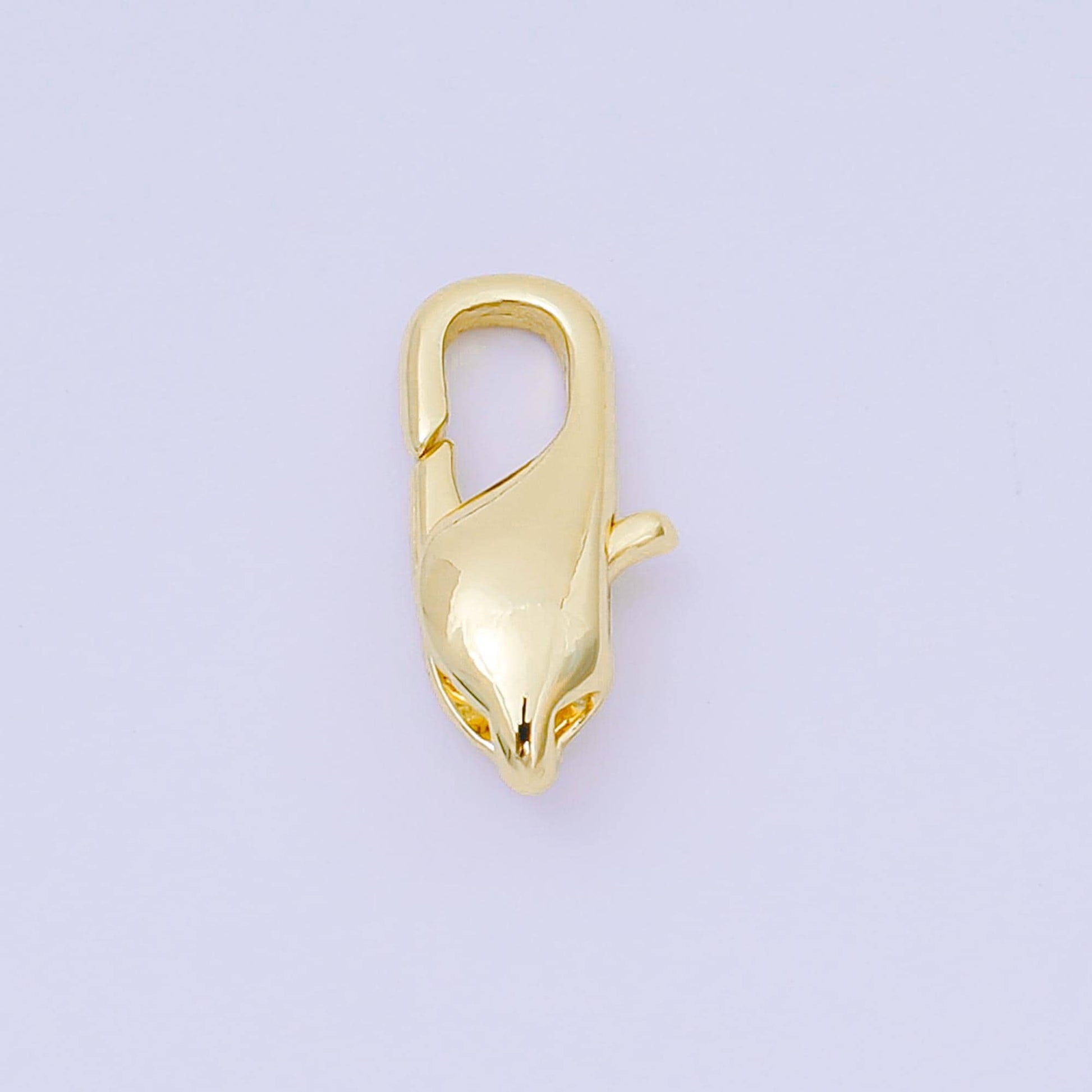 14K Gold Filled 15mm Minimalist Lobster Clasp Closure Finding in Gold & Silver | Z1338