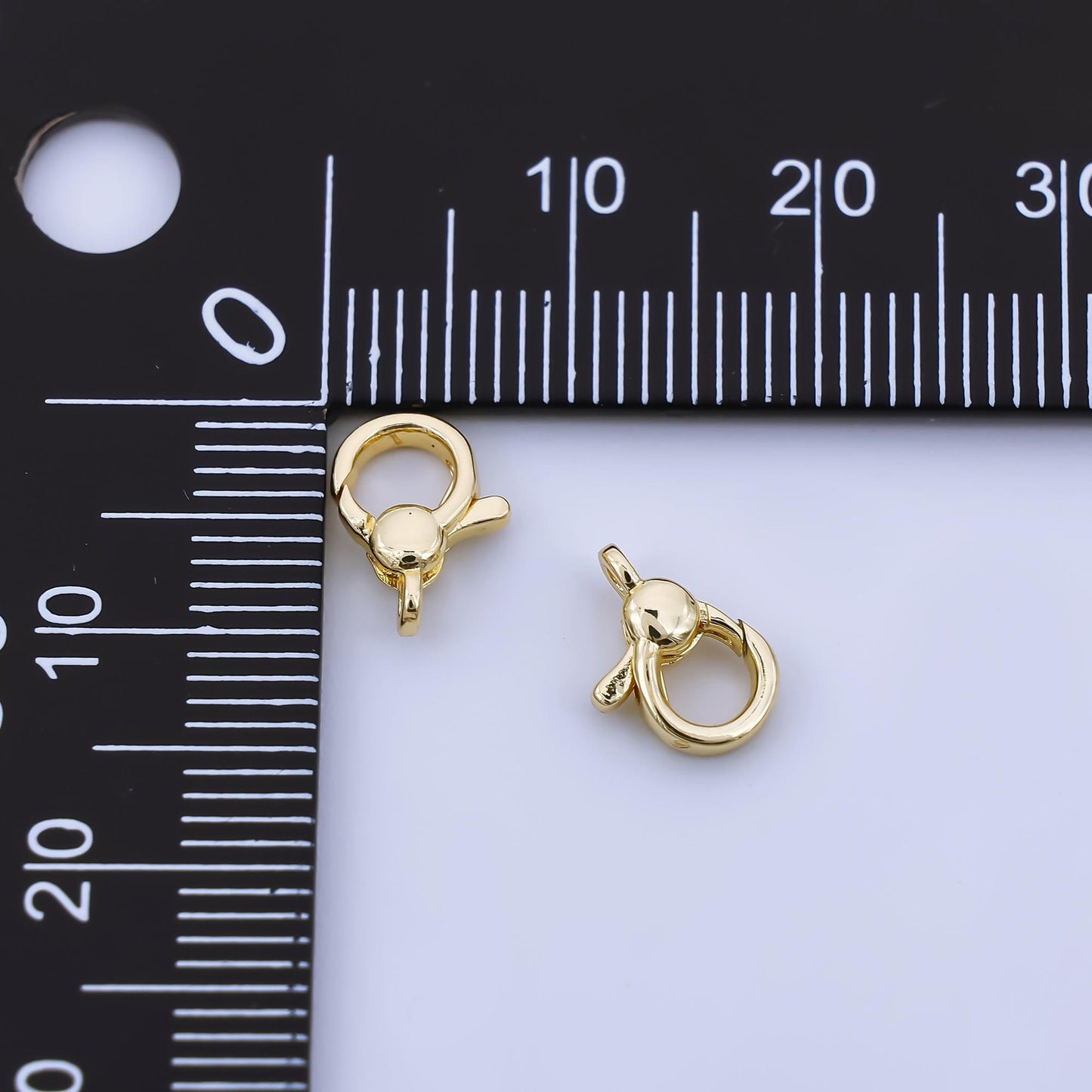 24K Gold Fill Clasps 9.7mm x 7mm 24K Gold Fill Lobsters Closures Hooks Z-1351