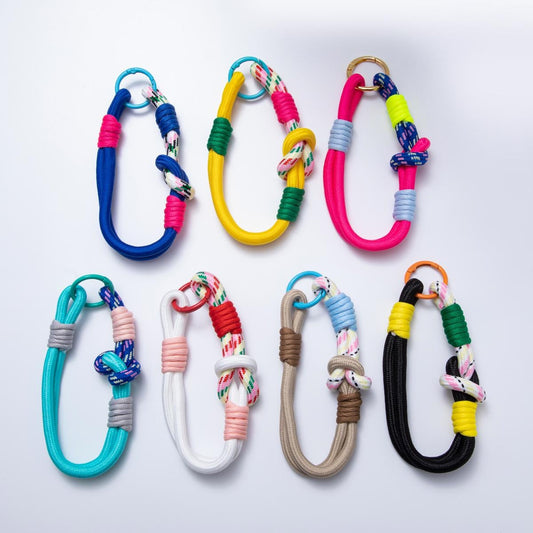 Handmade Multicolor Knot Cord Chain Phone Strap Push Gate Keychain Accessories | WB-00179 ~ WB-00183