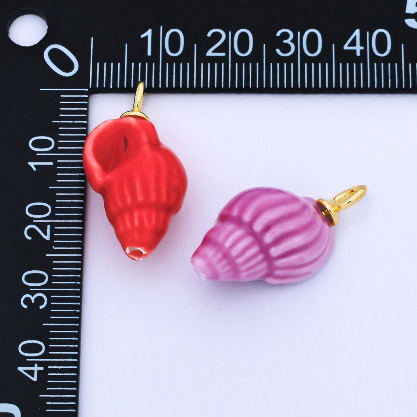 24K Gold Filled Color Seashell Charms Waterproof Beach Shell Pendants Coastal Summer DIY Jewelry Making Supplies Bracelet Necklace | AF1571