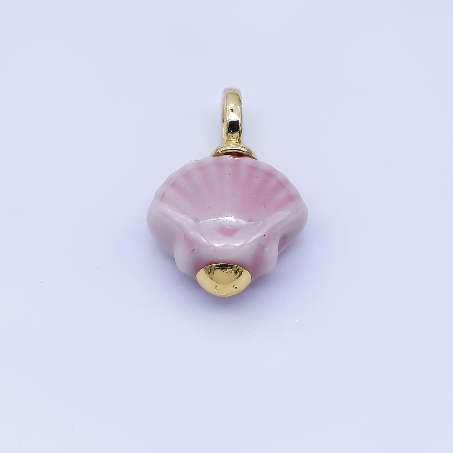 24K Gold Filled Color Clamshell Charms Waterproof Beach Shell Pendants Coastal Summer DIY Jewelry Making Supplies Bracelet Necklace | AF1577