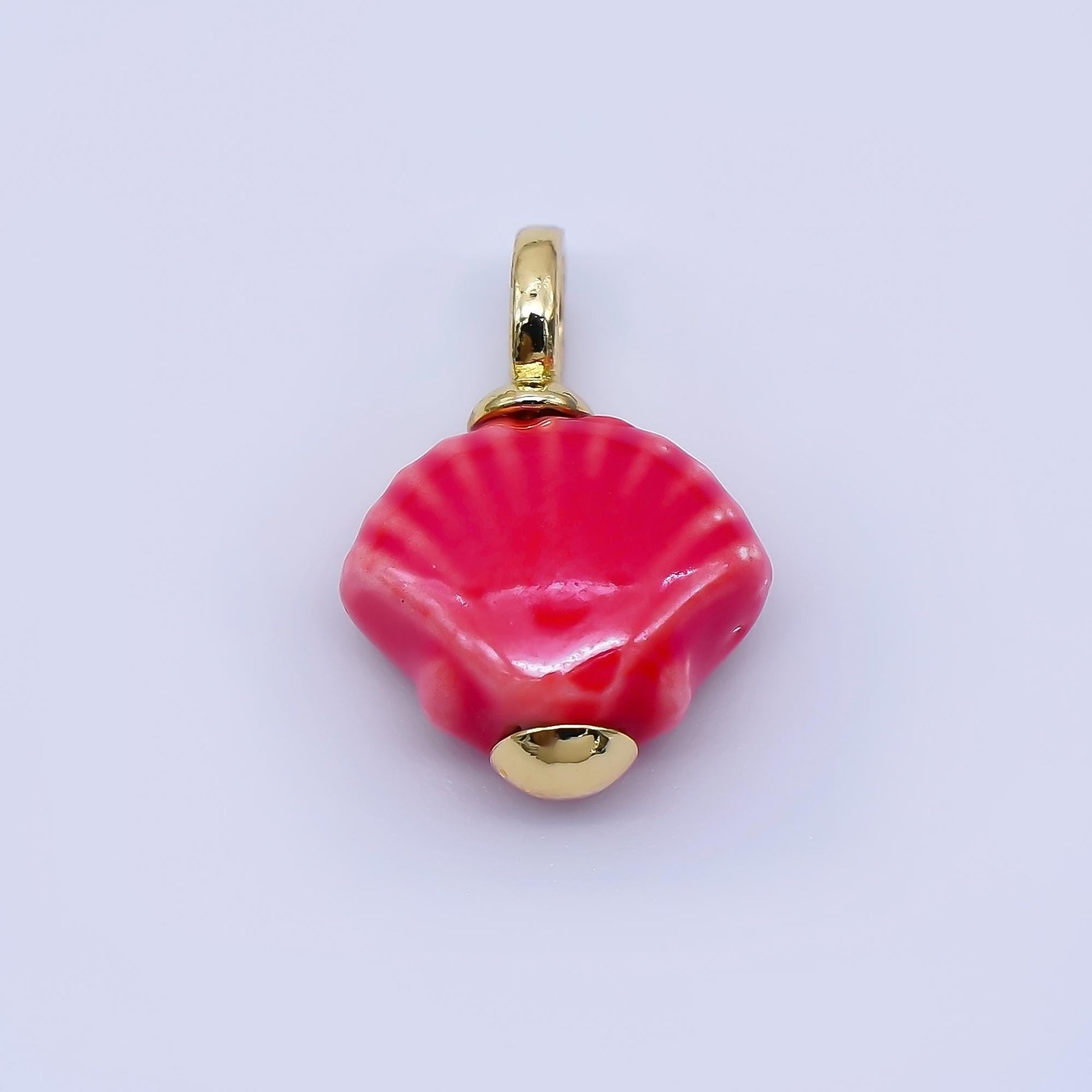 24K Gold Filled Color Clamshell Charms Waterproof Beach Shell Pendants Coastal Summer DIY Jewelry Making Supplies Bracelet Necklace | AF1577