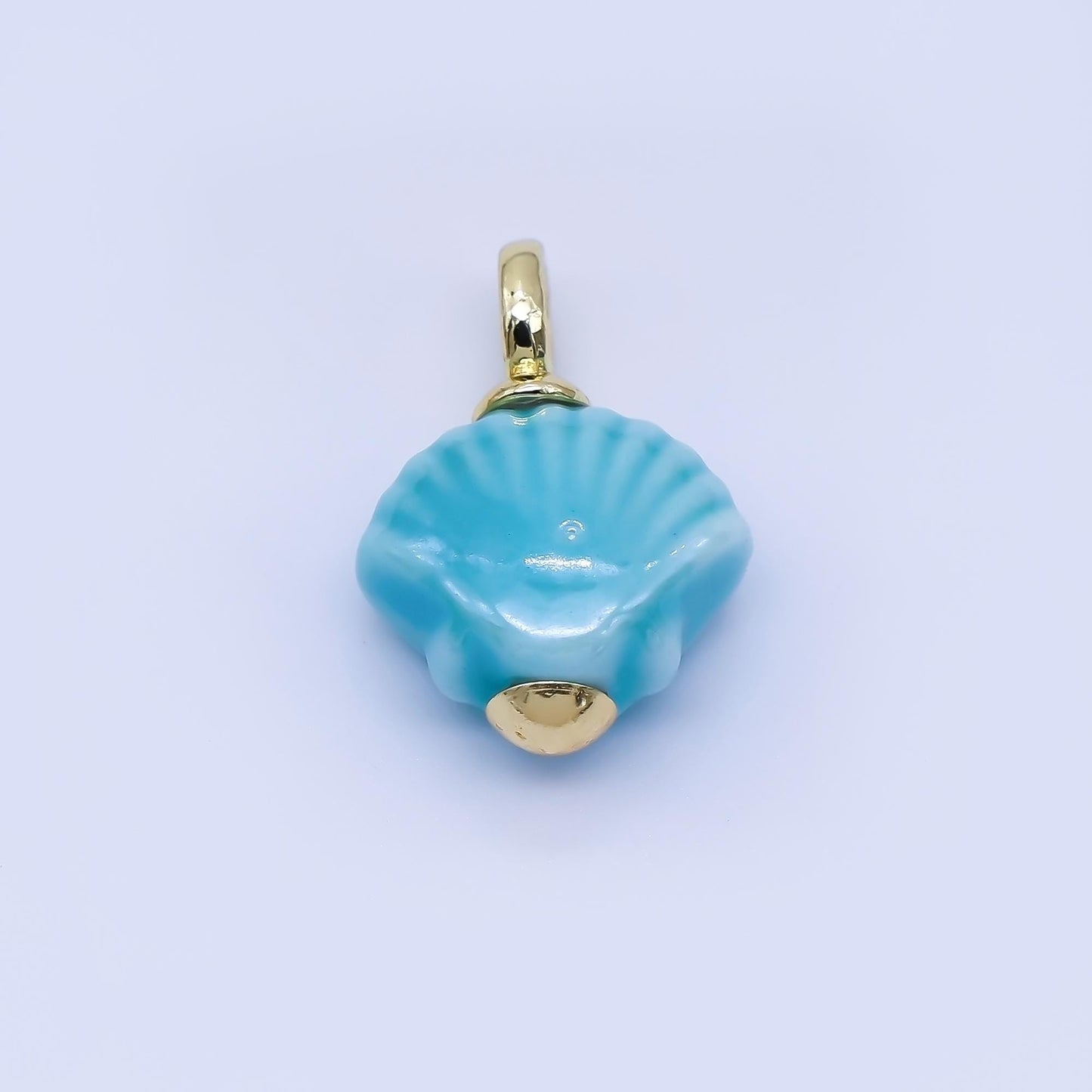 24K Gold Filled Color Clamshell Charms Waterproof Beach Shell Pendants Coastal Summer DIY Jewelry Making Supplies Bracelet Necklace | AF1577