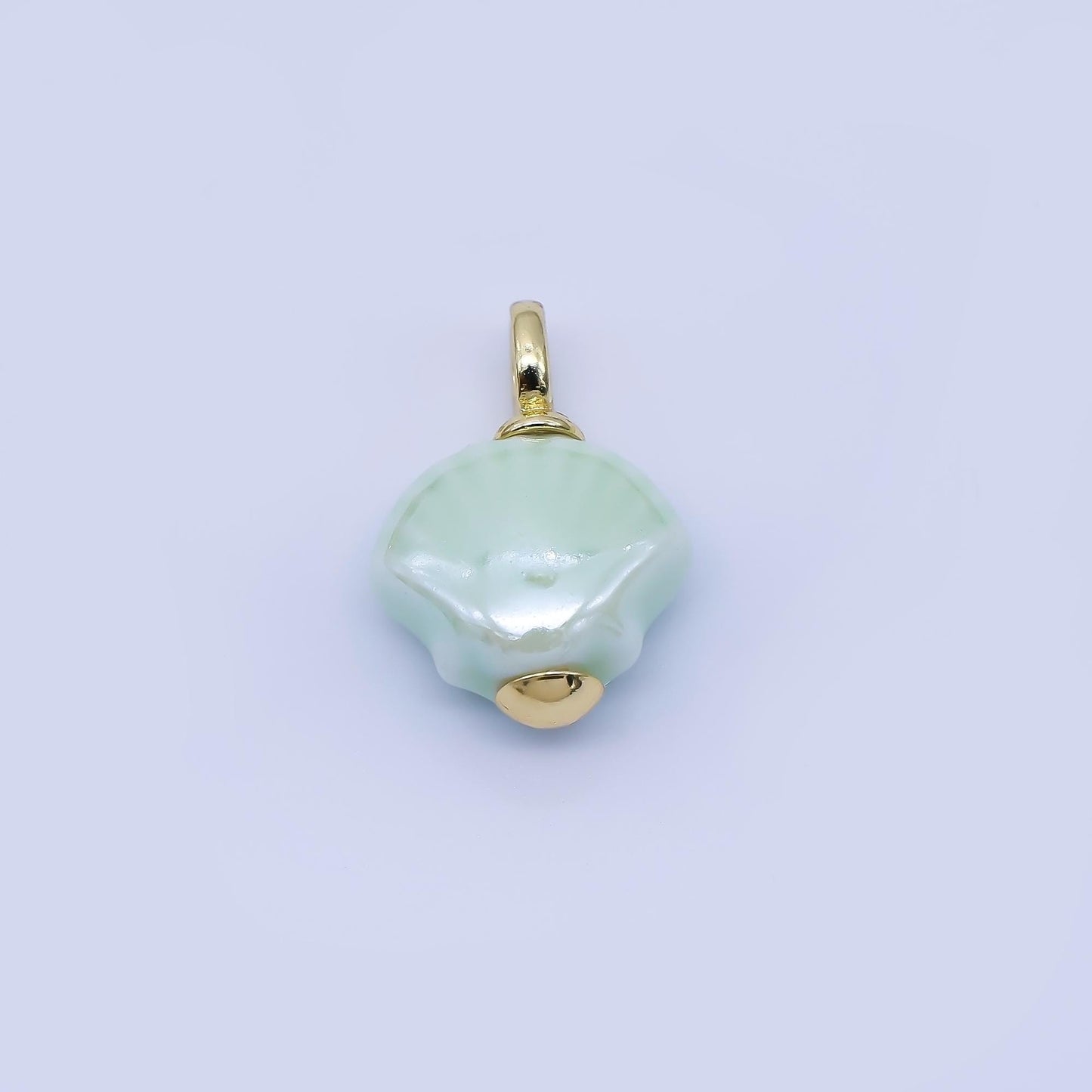 24K Gold Filled Color Clamshell Charms Waterproof Beach Shell Pendants Coastal Summer DIY Jewelry Making Supplies Bracelet Necklace | AF1577