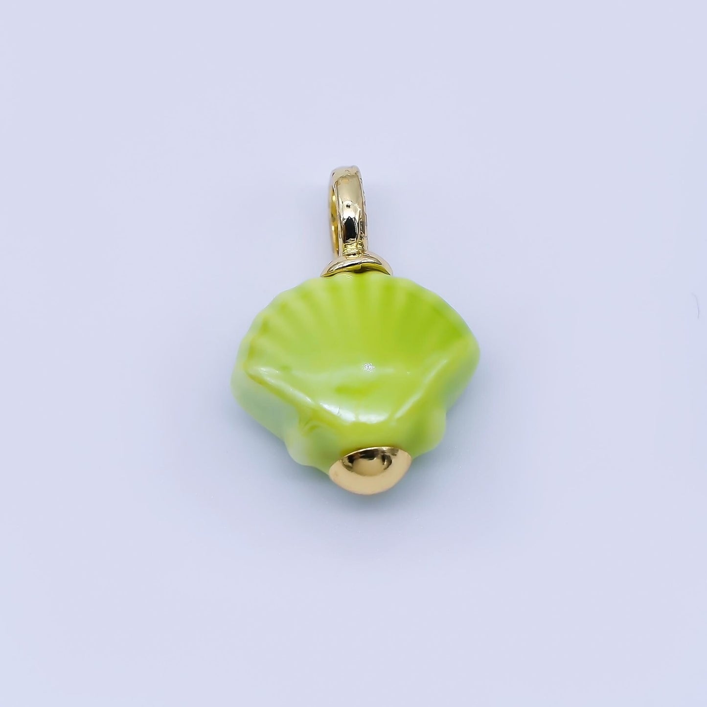24K Gold Filled Color Clamshell Charms Waterproof Beach Shell Pendants Coastal Summer DIY Jewelry Making Supplies Bracelet Necklace | AF1577