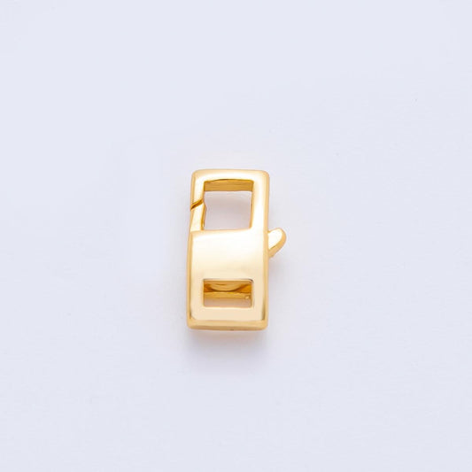 18K Gold Filled 10.5mm Square Rectangle Lobster Clasp Closure Finding | Z1385