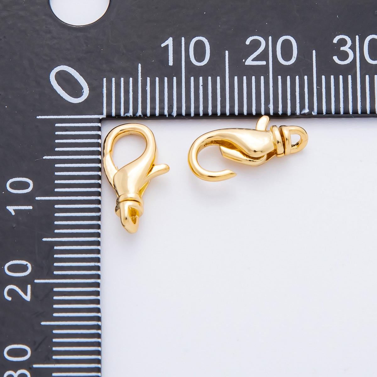 18K Gold Filled 14mm Minimalist Swivel Lobster Clasp Closure Finding | Z1387